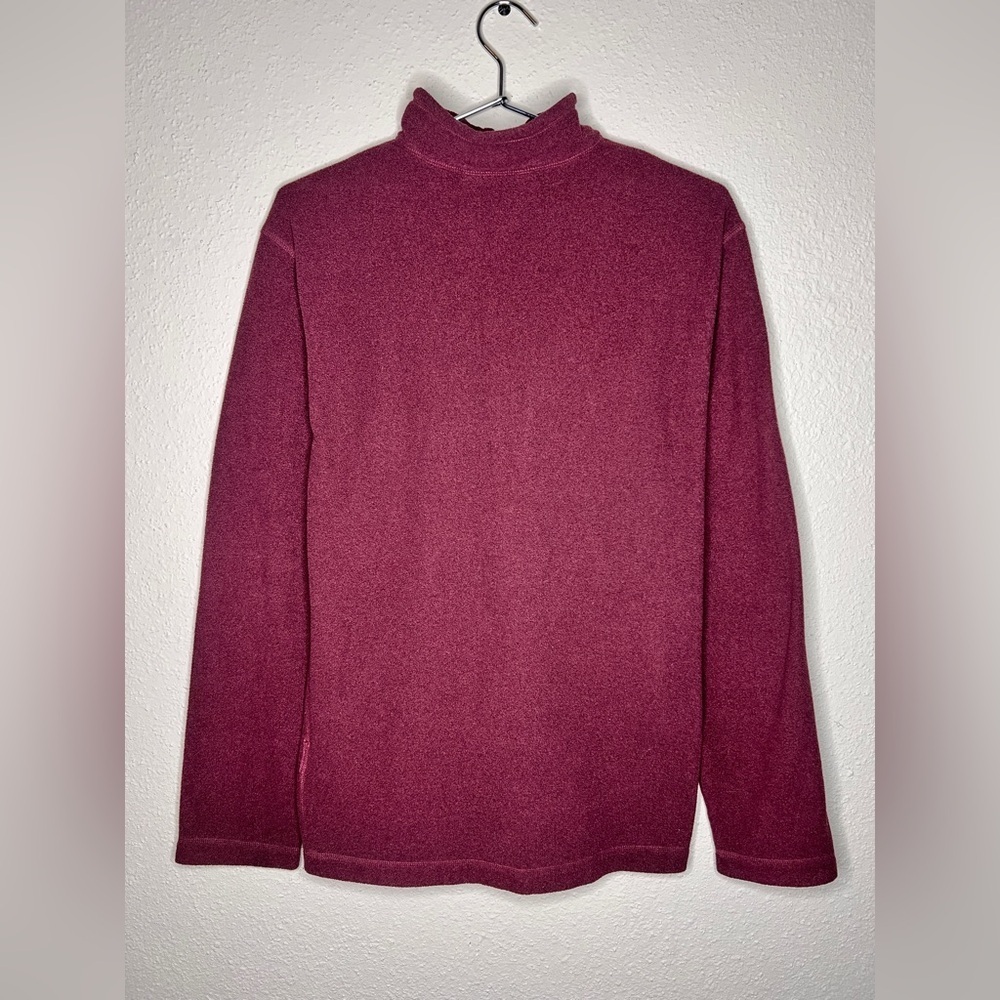 The North Face Men's Maroon Zip-Up Sweater - Picture 2 of 5